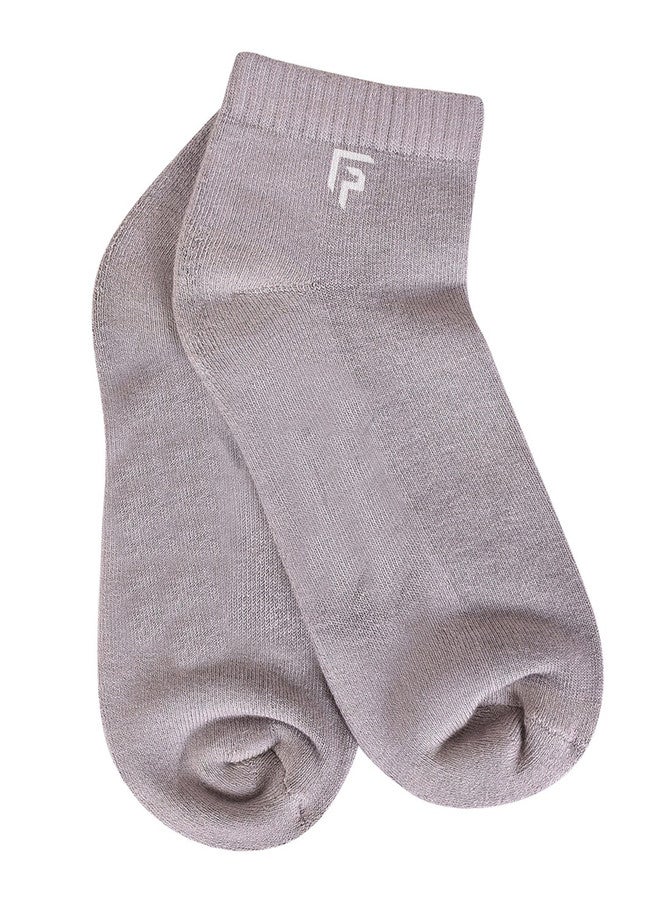 FOOTPRINTS FOOTPRINT 5 Pairs Unisex Anti Odour Organic Cotton Ankle-Length Terry Sports Bamboo Socks - Image 2